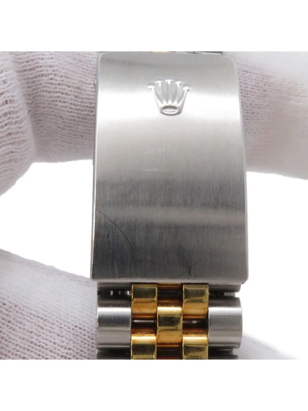 Rolex Datejust Number SS 18k Yellow Gold Watch Champagne Dial